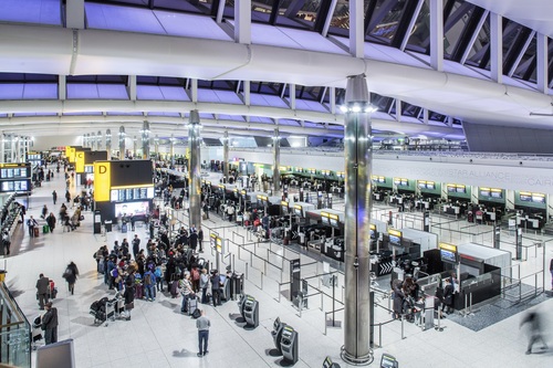 London Heathrow Terminal 2 check-in Ticket Hall