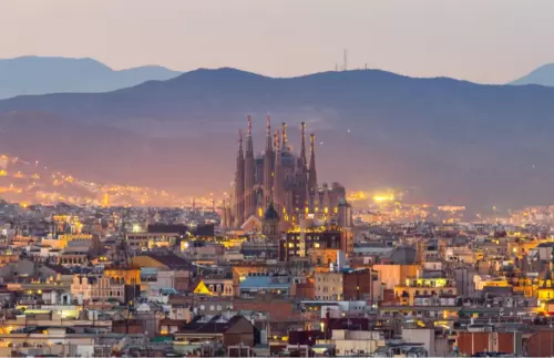 La Sagrada Família basilica in Barcelona, Spain